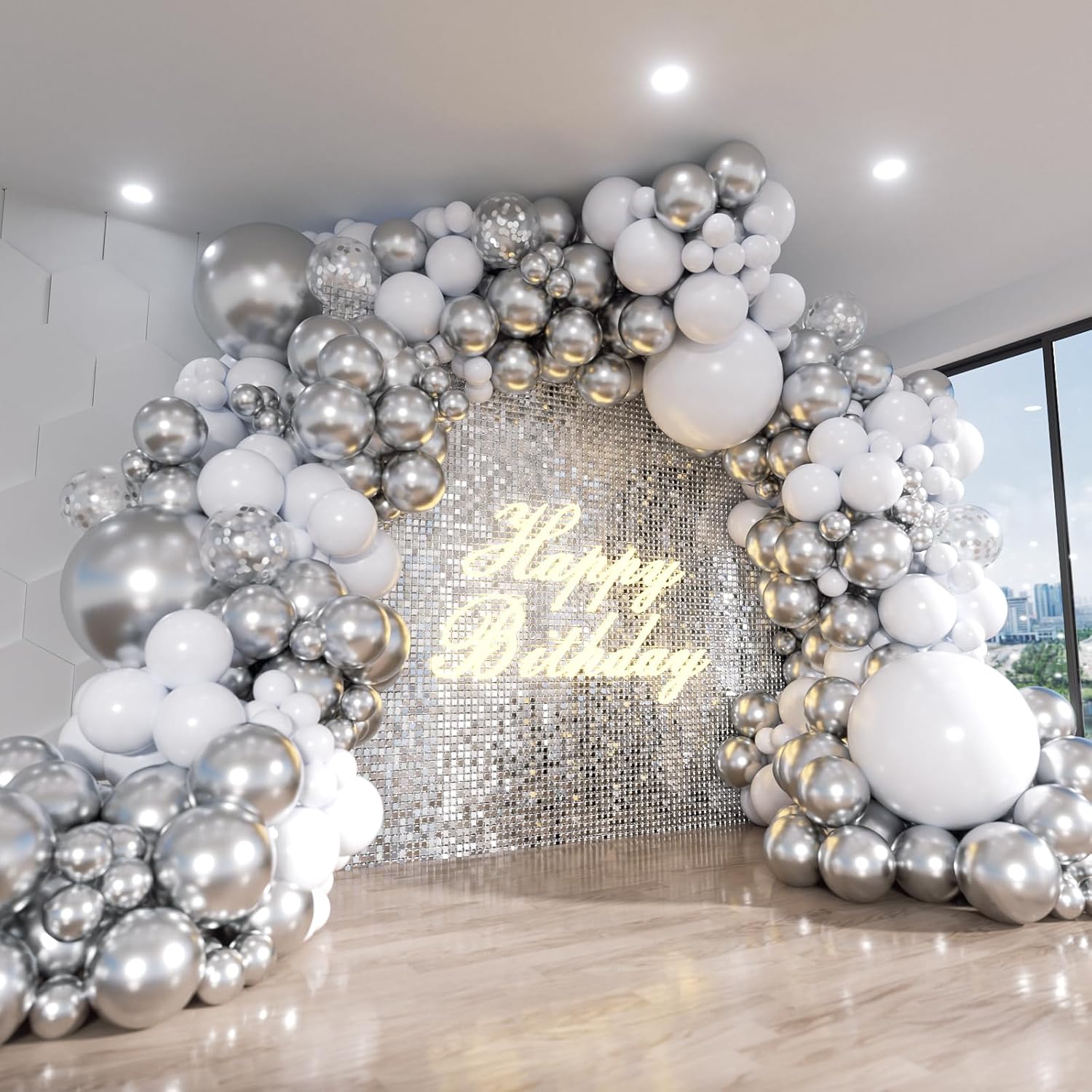 Kit de Arco de Globos Blancos  - Balloon Arch Kit reseña y precio