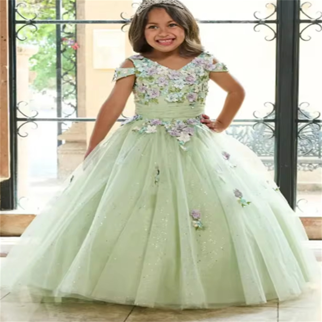 Vestidos de Niña de las Flores - Birthday Sash Glitter reseña y precio