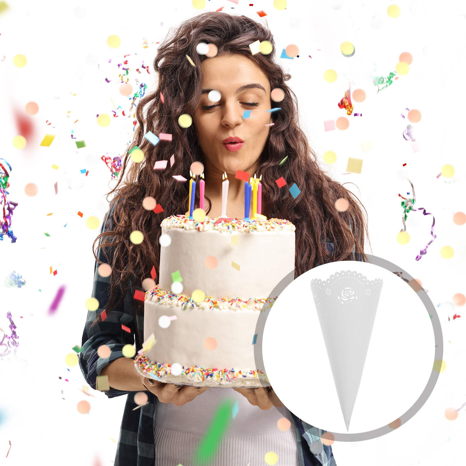 20 unidades de soportes para c - Papercraft Supply Confetti reseña y precio