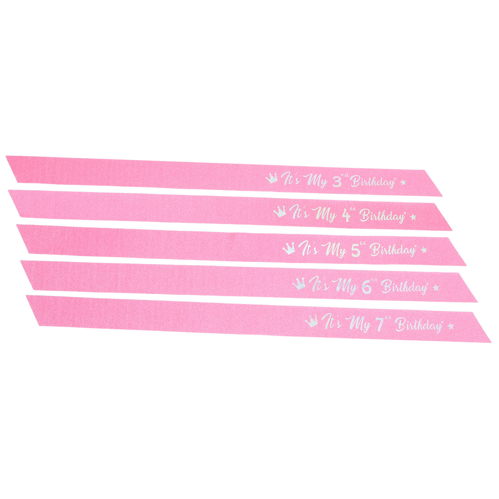 Conjunto de 5 piezas de fajine - Birthday Sash Glitter reseña y precio