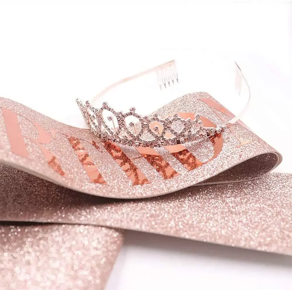 Corona de reina de cumpleaños  - Birthday Sash Glitter reseña y precio
