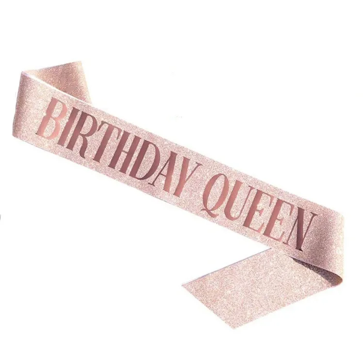 Corona de reina de cumpleaños  - Birthday Sash Glitter reseña y precio