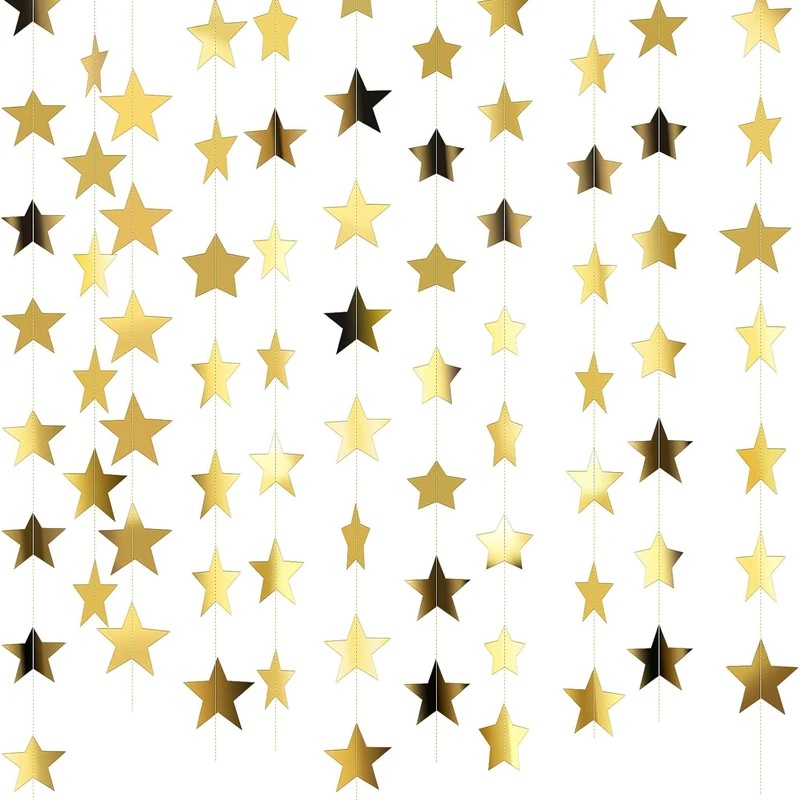Guirnalda de Estrellas Doradas - Party Banner Gold reseña y precio