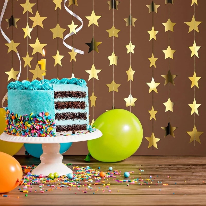 Guirnalda de Estrellas Doradas - Party Banner Gold reseña y precio
