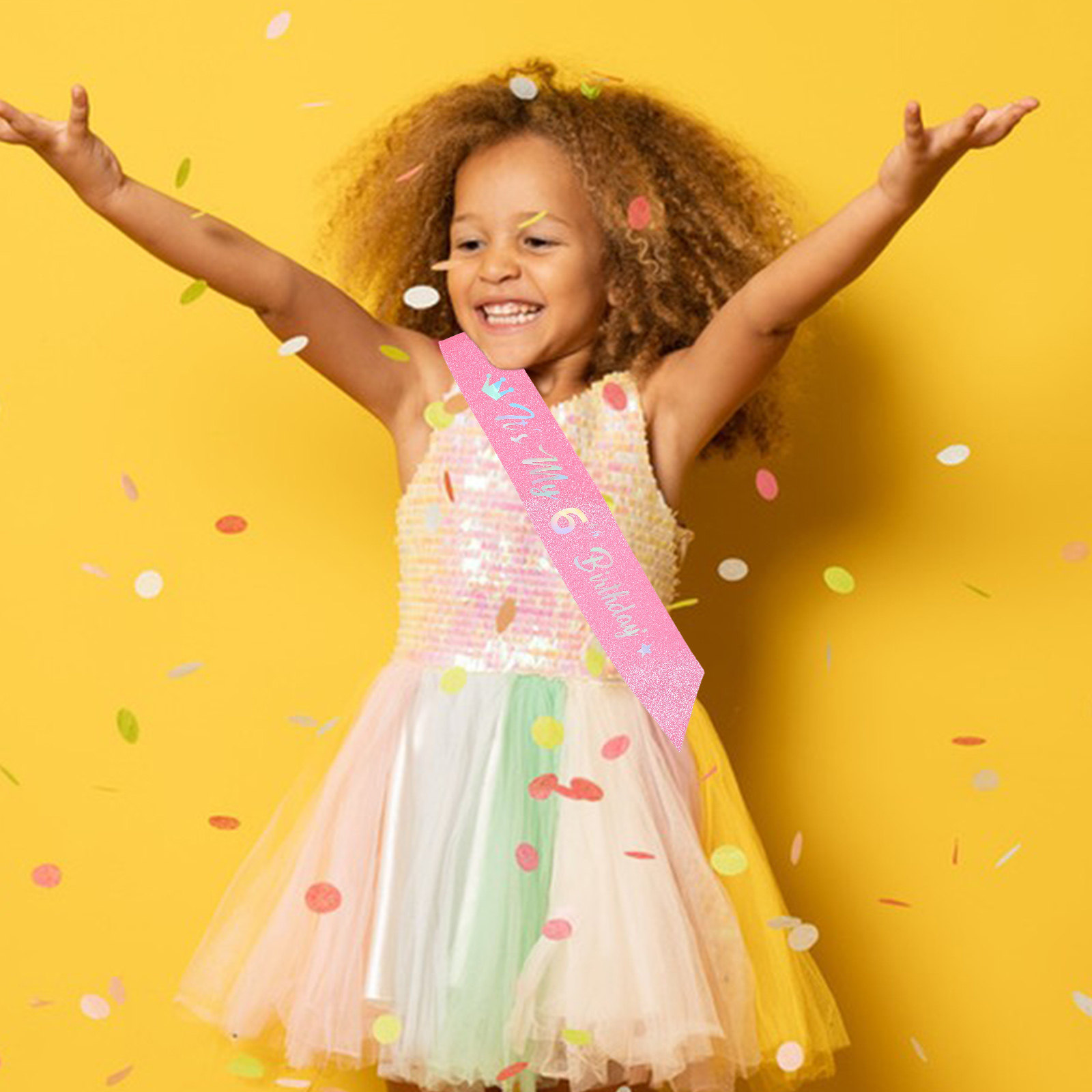 5 unidades de fajines rosas co - Birthday Sash Glitter reseña y precio