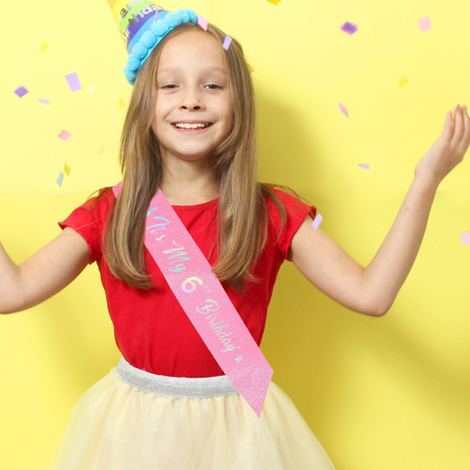 5 unidades de fajines rosas co - Birthday Sash Glitter reseña y precio